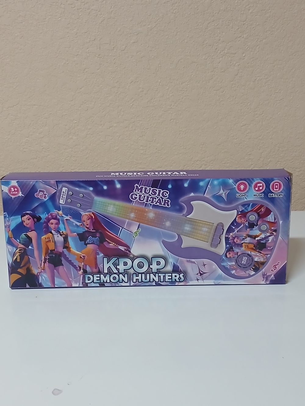 KPOP Demon Hunters Purple Kids Music Guitar Toy